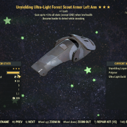 [Armor set + mask] Unyielding Sneak Forest Scout (Luck) 1